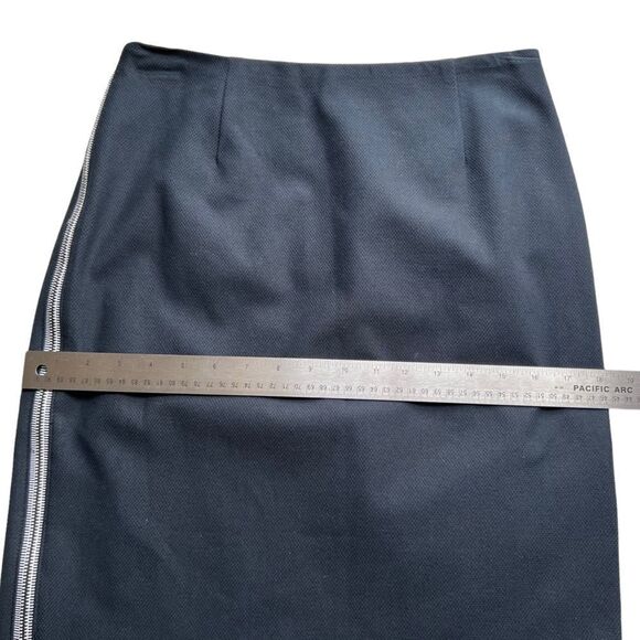 Worth New York Black Skirt with Side Slit Zippers - Picture 9 of 11